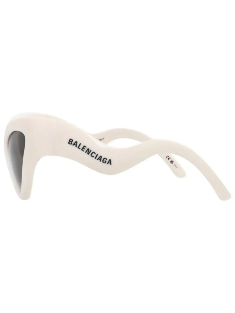 New Balenciaga Womens Cat Eye Ivory Ivory Grey Fashion Designer Sunglasses